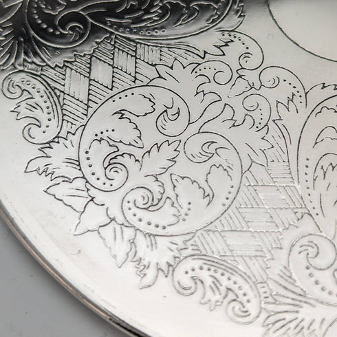 Set of 6 British Vintage Silver Plated Coasters Boxed